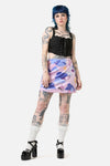 Dangerfield - Goodnight Bunny Velvet Skort - lavender