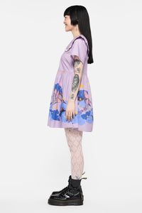 Dangerfield - Goodnight Bunny Border Dress - lavender