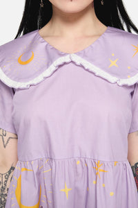 Dangerfield - Goodnight Bunny Border Dress - lavender