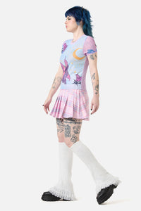 Dangerfield - Goodnight Bunny Mesh Top - lavender