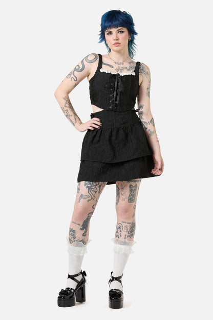Dangerfield - Abundance Ruffle Corset - black