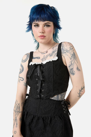Dangerfield - Abundance Ruffle Corset - black