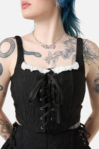 Dangerfield - Abundance Ruffle Corset - black