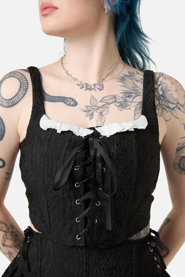 Dangerfield - Abundance Ruffle Corset - black