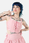 Dangerfield - Abundance Ruffle Corset - pink