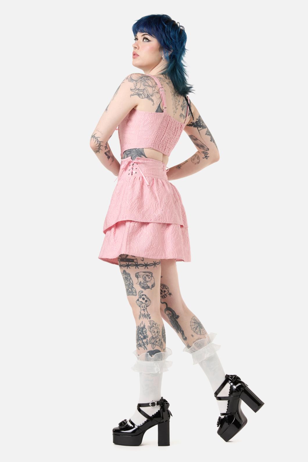 Dangerfield - Abundance Corset Skirt - pink