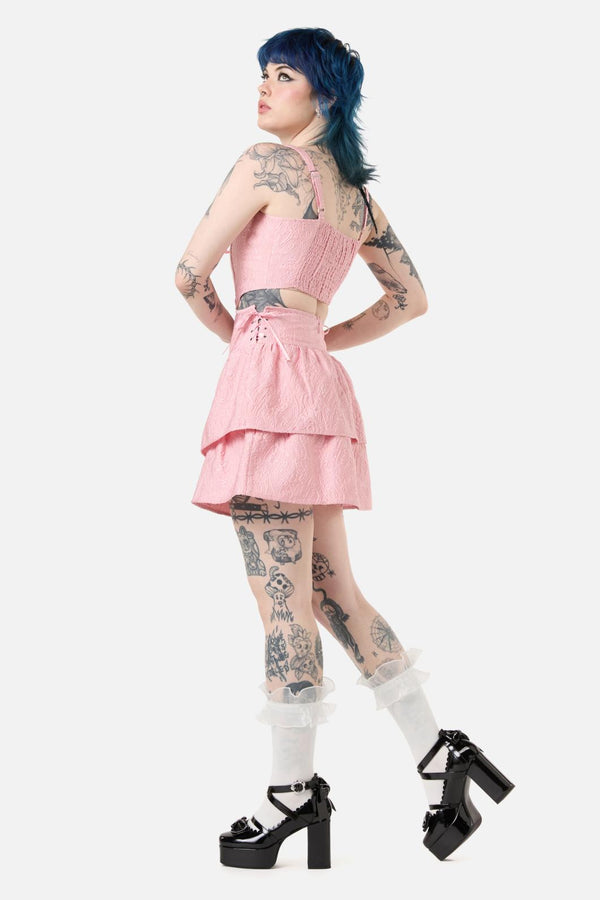 Dangerfield - Abundance Corset Skirt - pink
