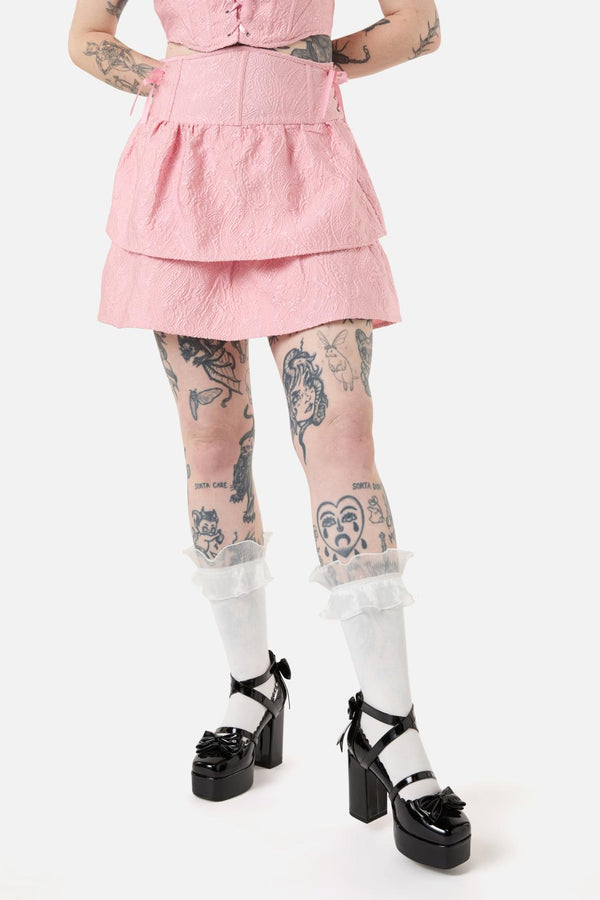 Dangerfield - Abundance Corset Skirt - pink