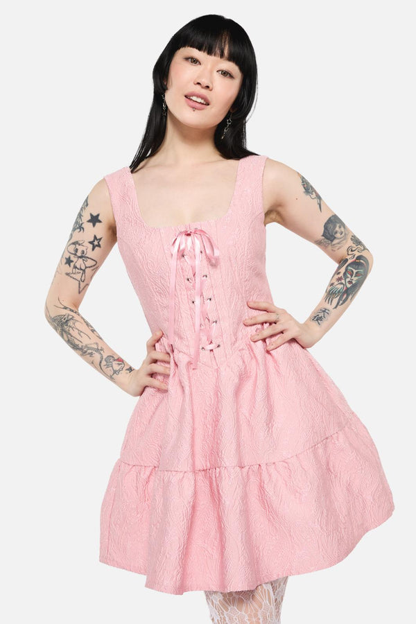 Dangerfield - Abundance Corset Dress - pink