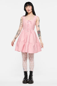 Dangerfield - Abundance Corset Dress - pink