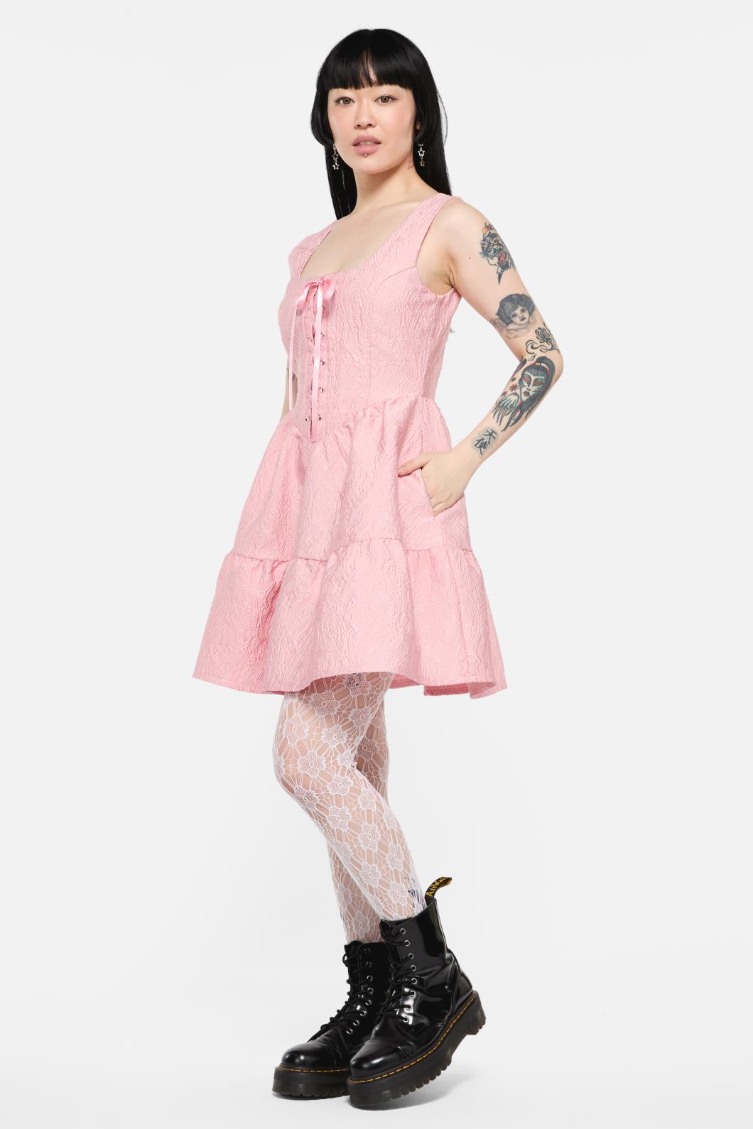 Dangerfield - Abundance Corset Dress - pink