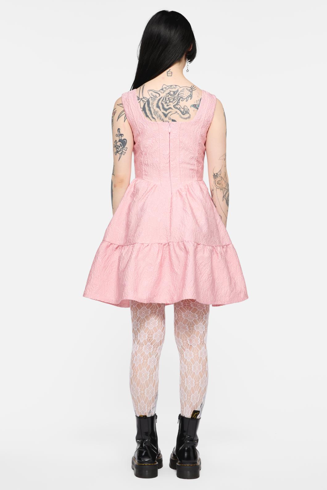 Dangerfield - Abundance Corset Dress - pink