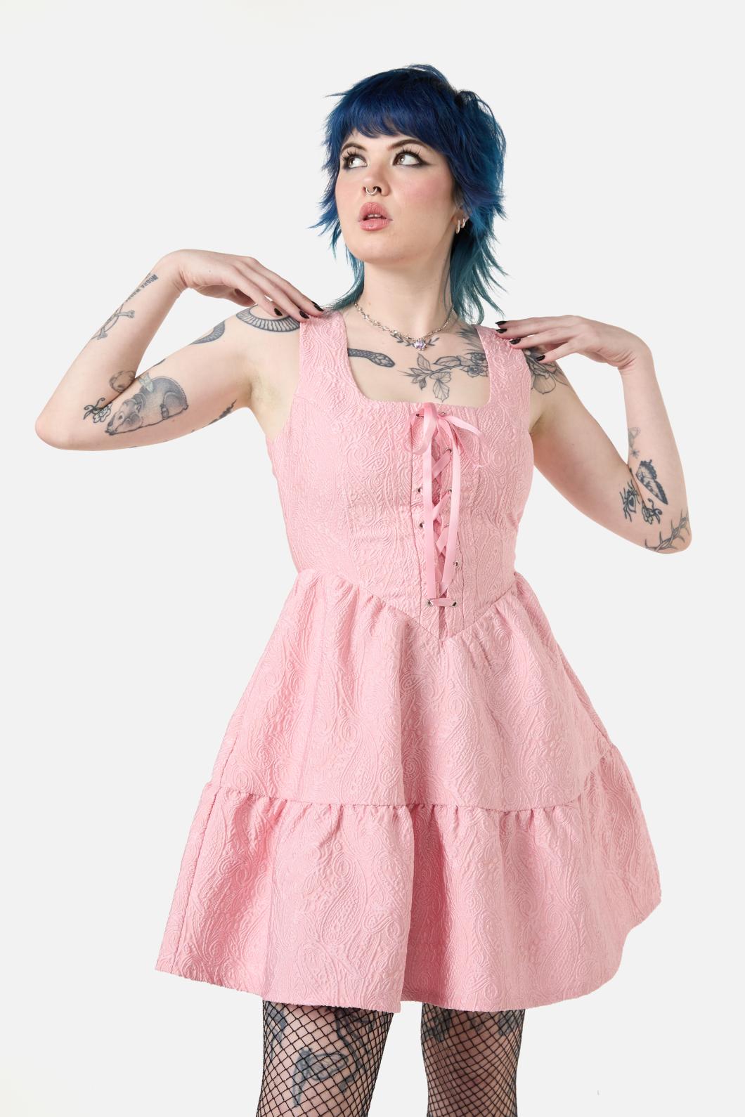 Dangerfield - Abundance Corset Dress - pink