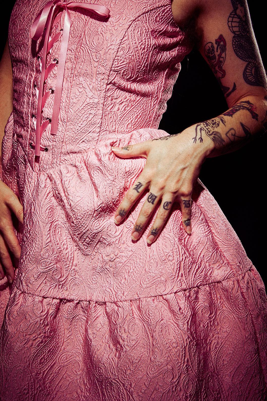 Dangerfield - Abundance Corset Dress - pink