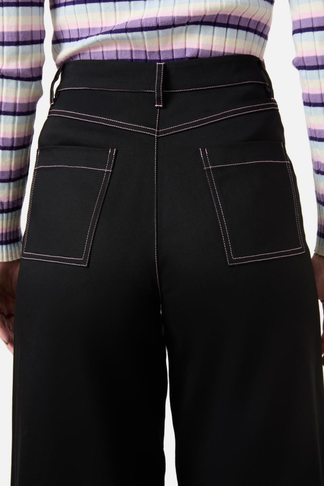 Dangerfield - Moon Time Wide Leg Pants - black