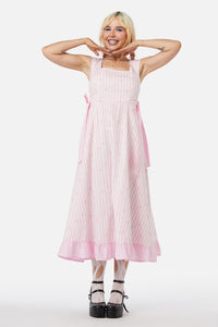 Dangerfield - Heart Strings Midi Dress - pink