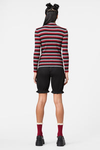 Dangerfield - Moggy Tartan Knit Skivvy - multi