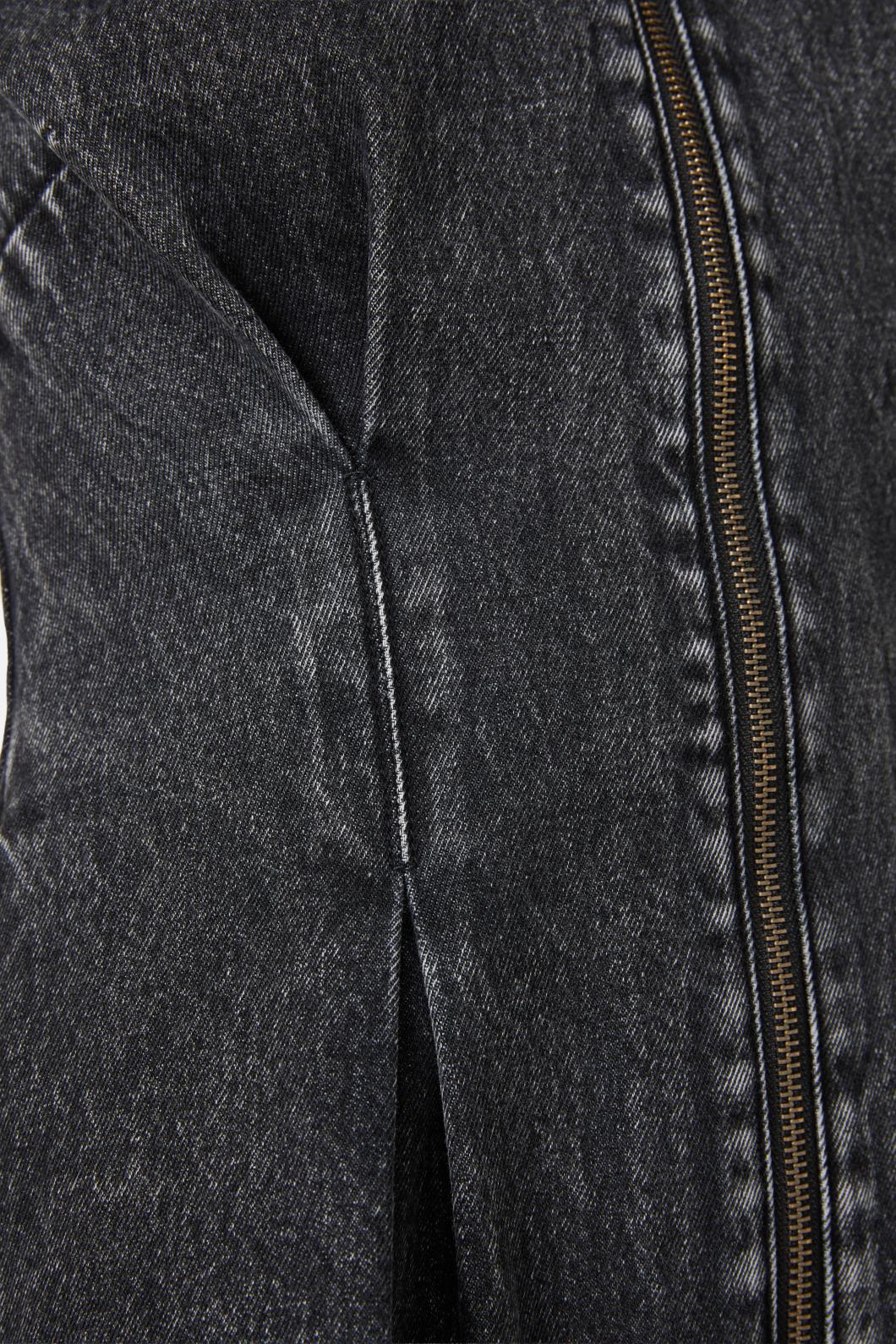 Dangerfield - Moggy Denim Short Sleeve Dress - black