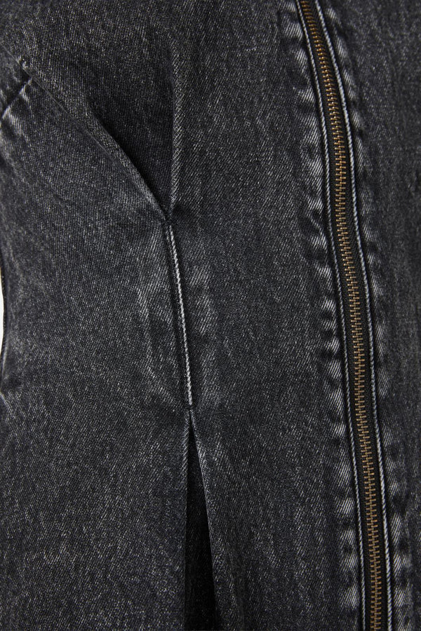 Dangerfield - Moggy Denim Short Sleeve Dress - black