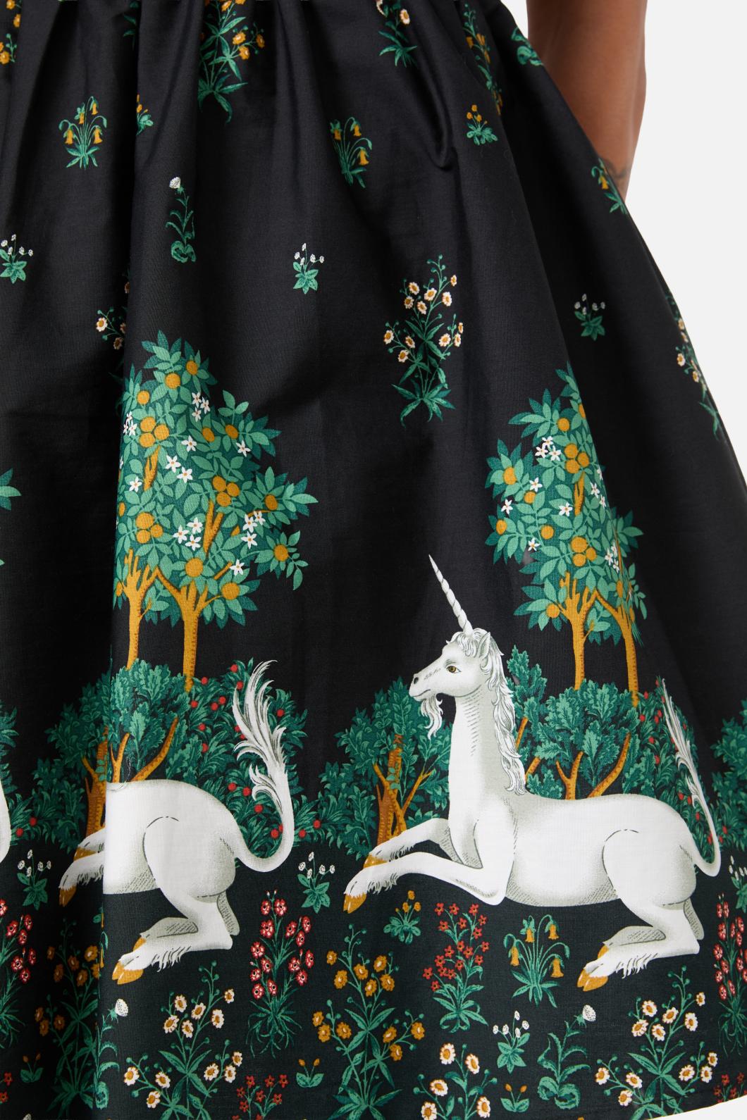 Dangerfield - Heraldry Border Dress - black