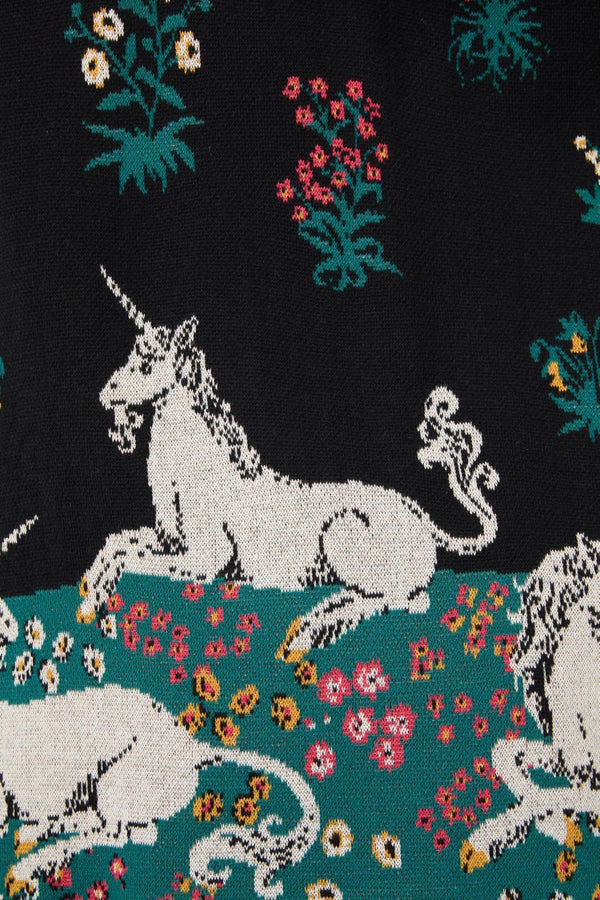 Dangerfield - Heraldry Border Cardi - black