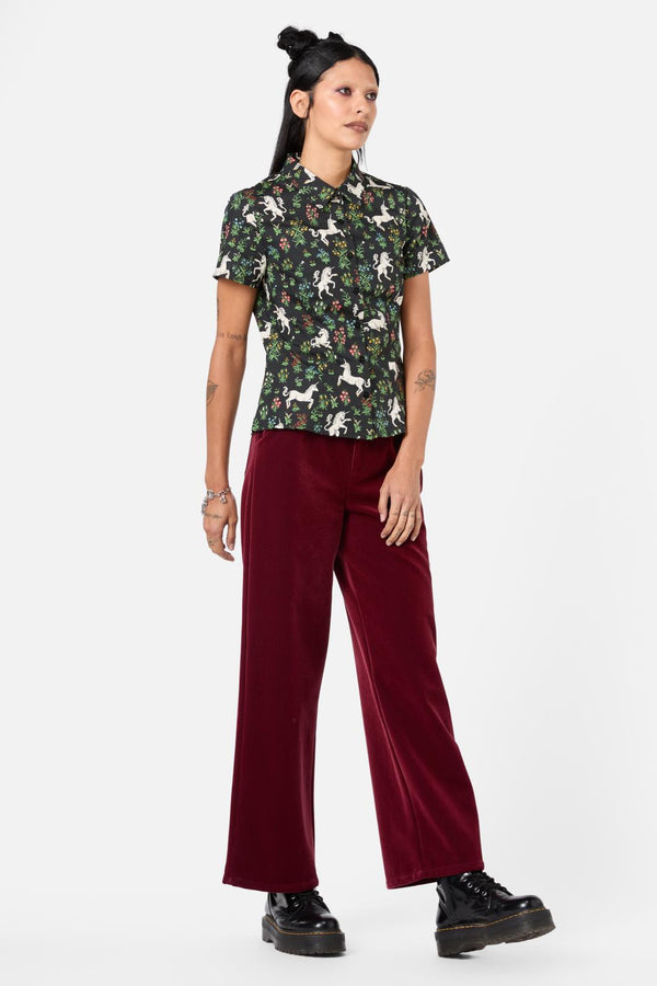 Dangerfield - Blessing Printed Blouse - black