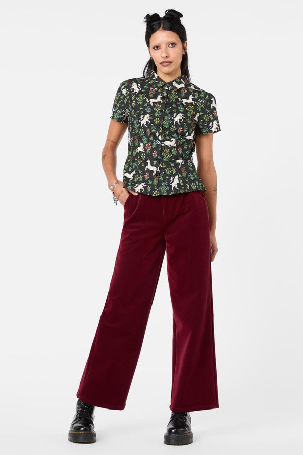 Dangerfield - Blessing Printed Blouse - black