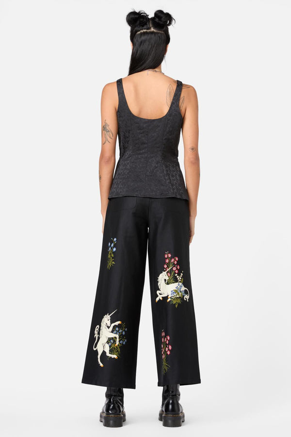 Dangerfield - Fable Brocade Cami - black