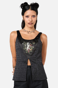 Dangerfield - Fable Brocade Cami - black