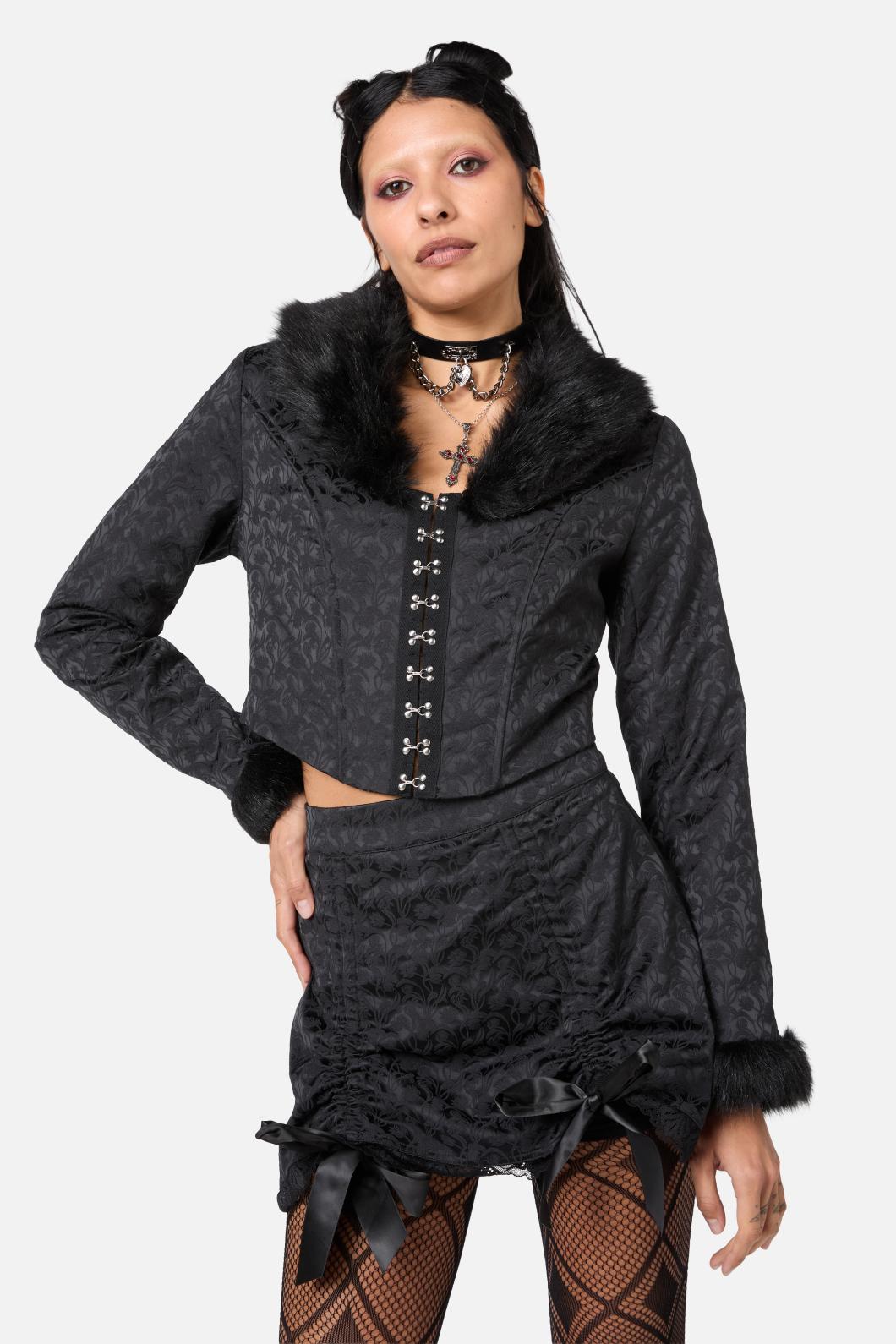 Dangerfield - Fable Brocade Jacket - black