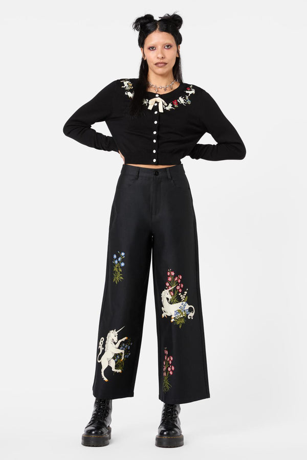 Dangerfield - Alicorn Wide Leg Pant - black