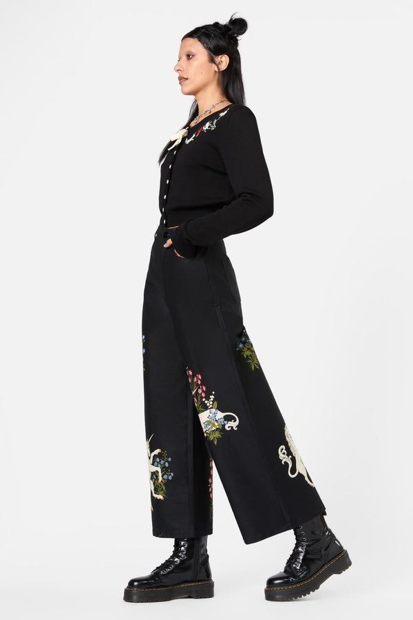 Dangerfield - Alicorn Wide Leg Pant - black
