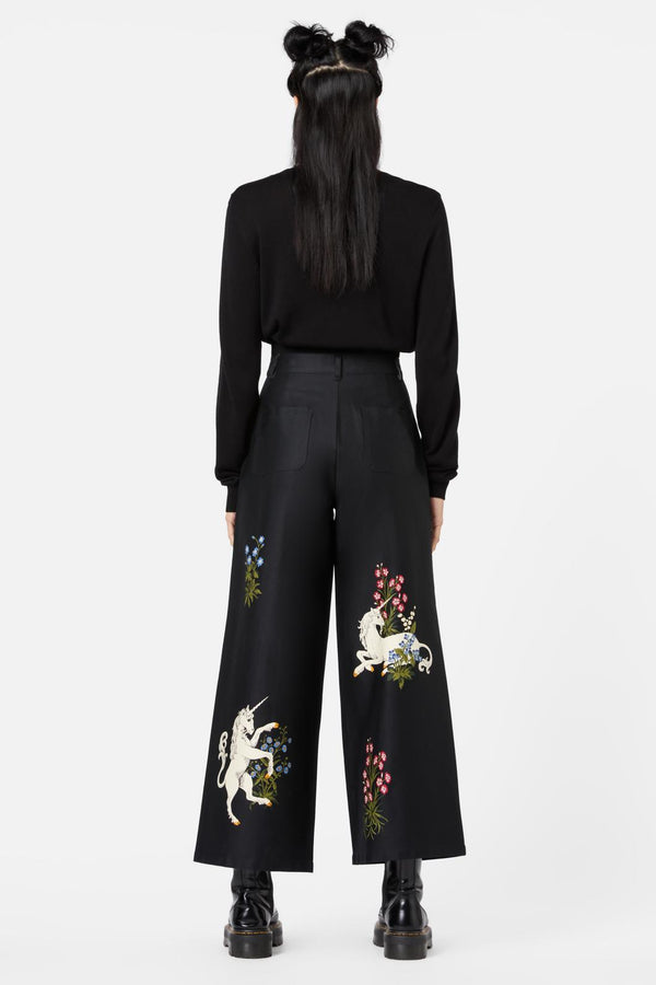 Dangerfield - Alicorn Wide Leg Pant - black