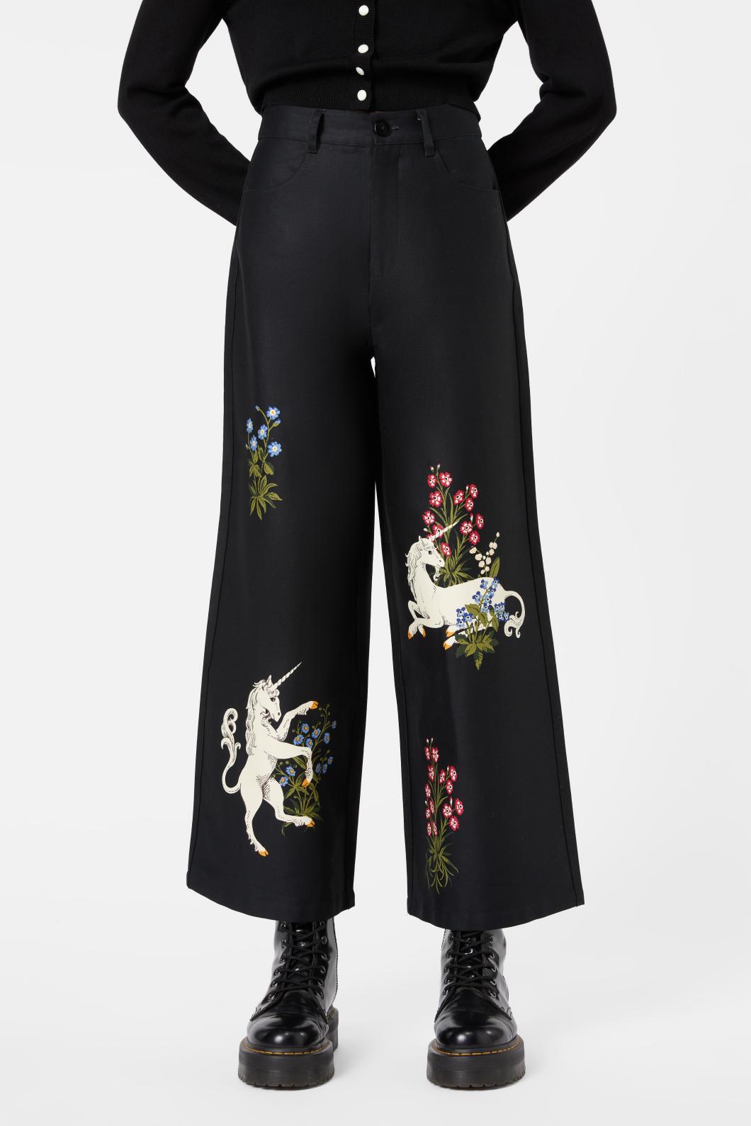 Dangerfield - Alicorn Wide Leg Pant - black