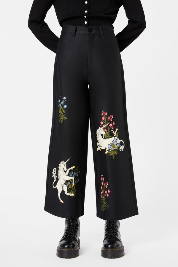 Dangerfield - Alicorn Wide Leg Pant - black