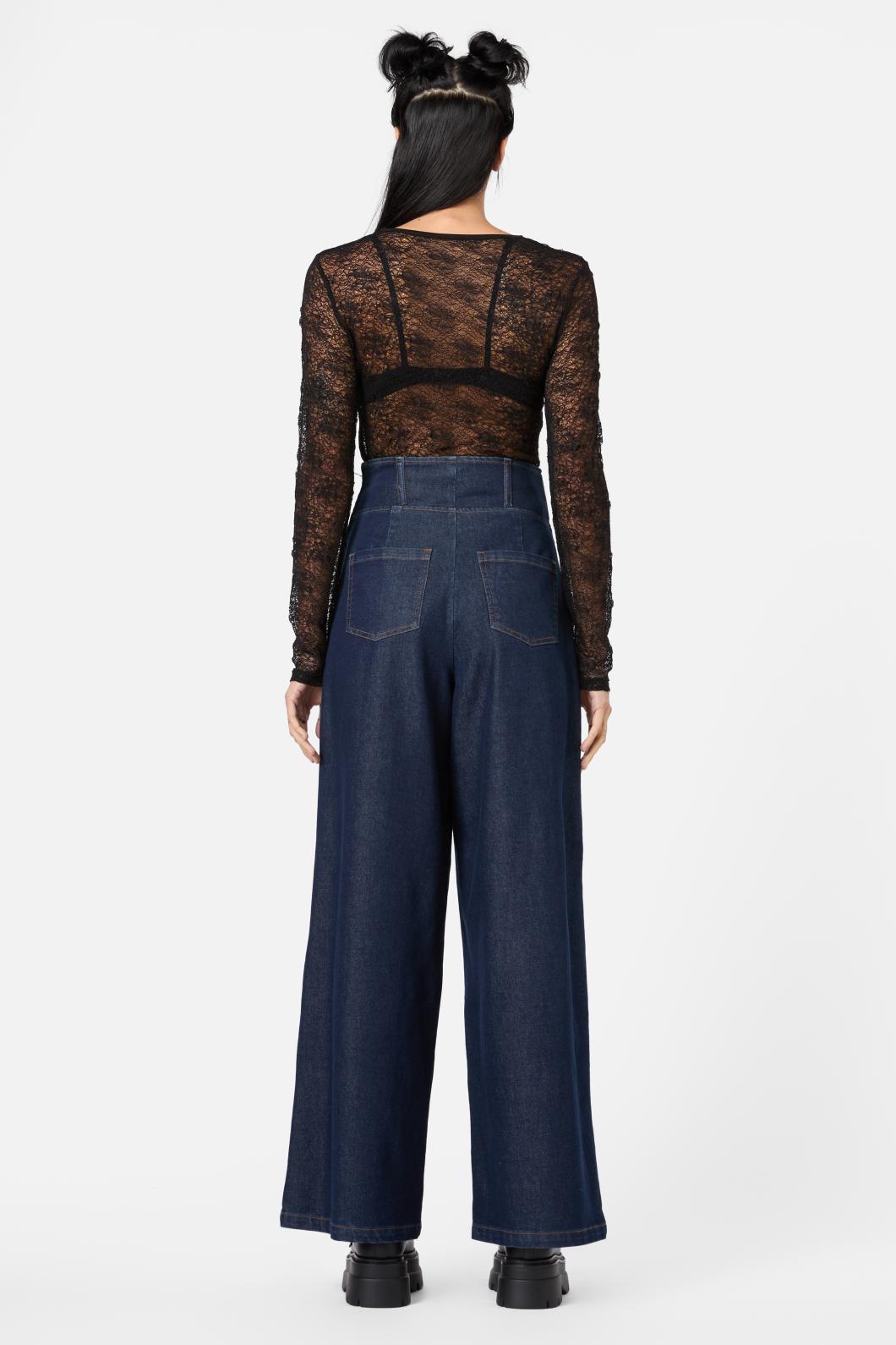Dangerfield - Fable Denim Corset Pant - indigo