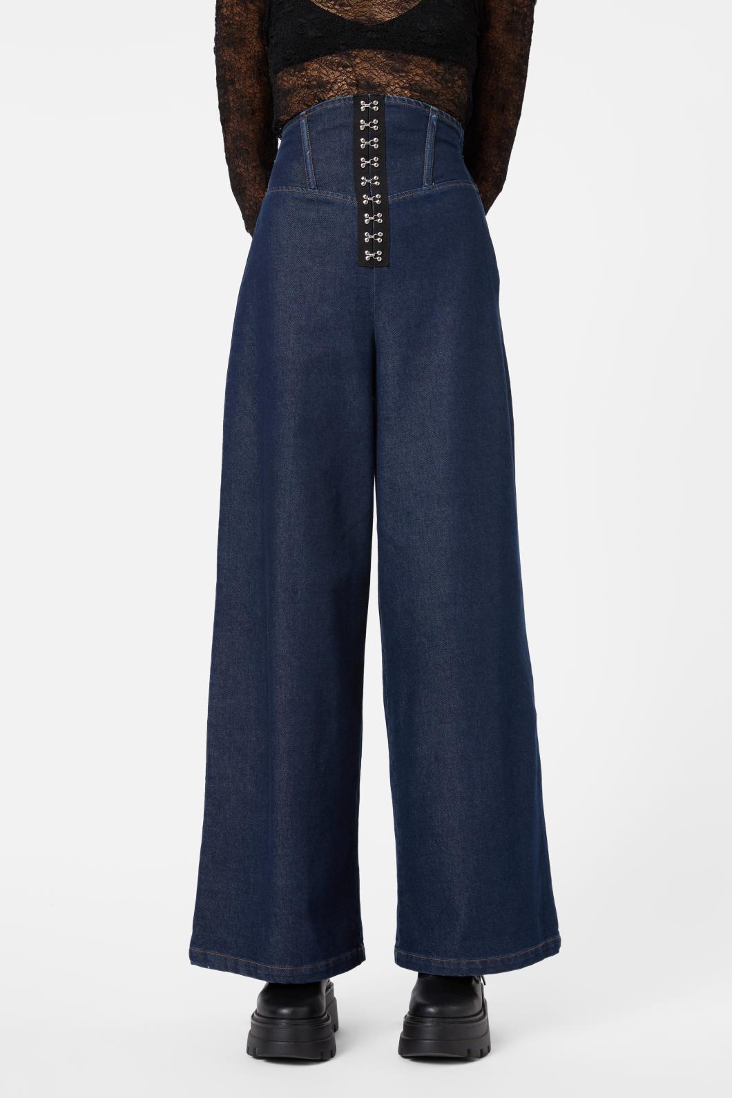 Dangerfield - Fable Denim Corset Pant - indigo
