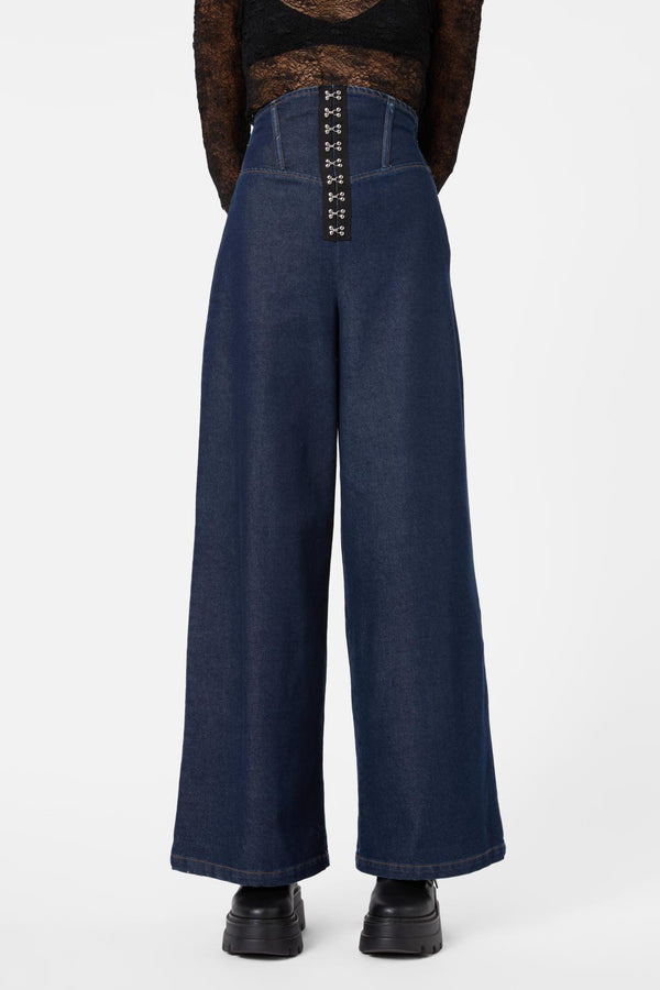 Dangerfield - Fable Denim Corset Pant - indigo