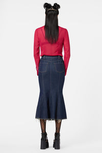 Dangerfield - Fable Denim Midi Skirt - indigo
