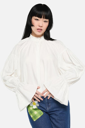 Dangerfield - Moon Time LS Blouse - cream
