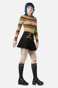 Dangerfield - Garden Hedge Bow Trim Skort - black