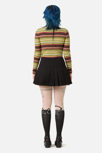 Dangerfield - Garden Hedge Bow Trim Skort - black