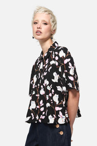 Dangerfield - Pussy Willow Printed Blouse - black