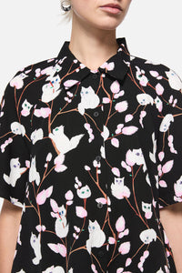 Dangerfield - Pussy Willow Printed Blouse - black