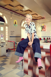 Dangerfield - Pussy Willow Printed Blouse - blue