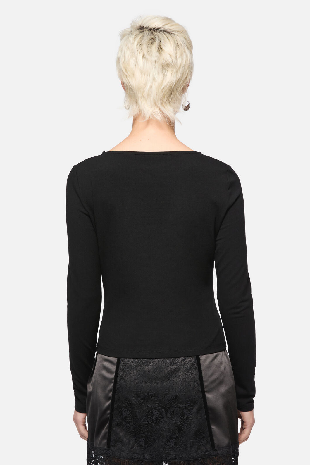 Dangerfield - Full Sun Lace Top - black