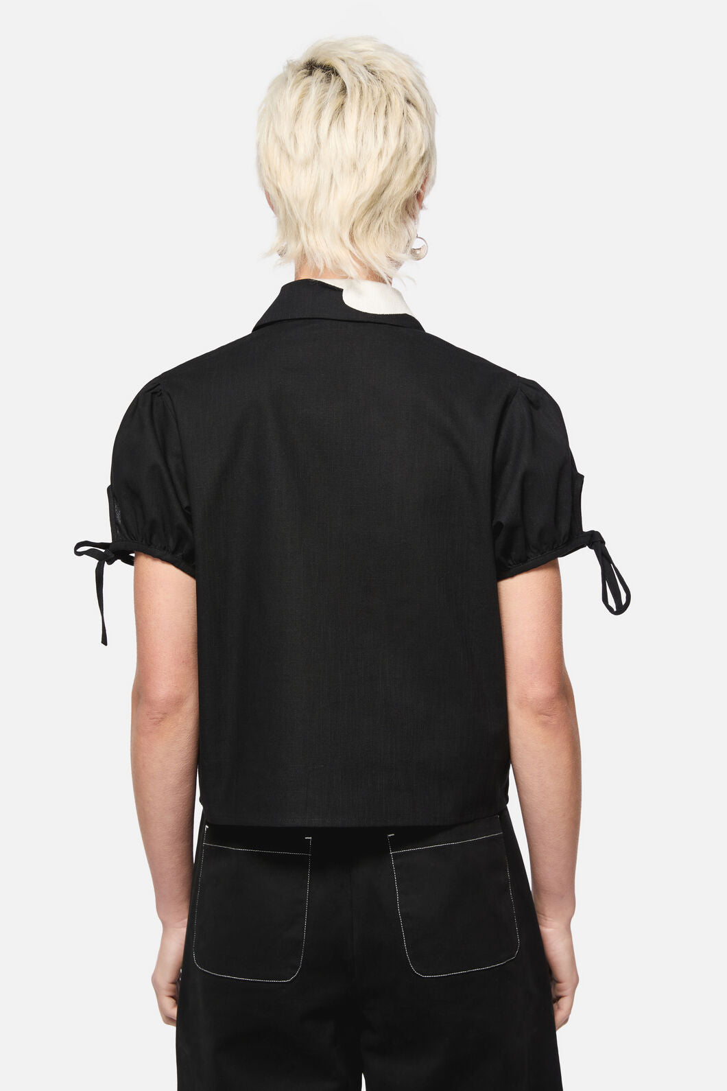 Dangerfield - Catkins Collar Blouse - black