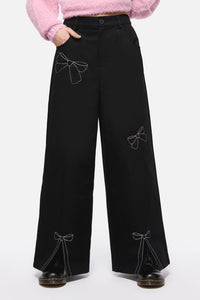 Dangerfield - Catkins Bow Pants - black