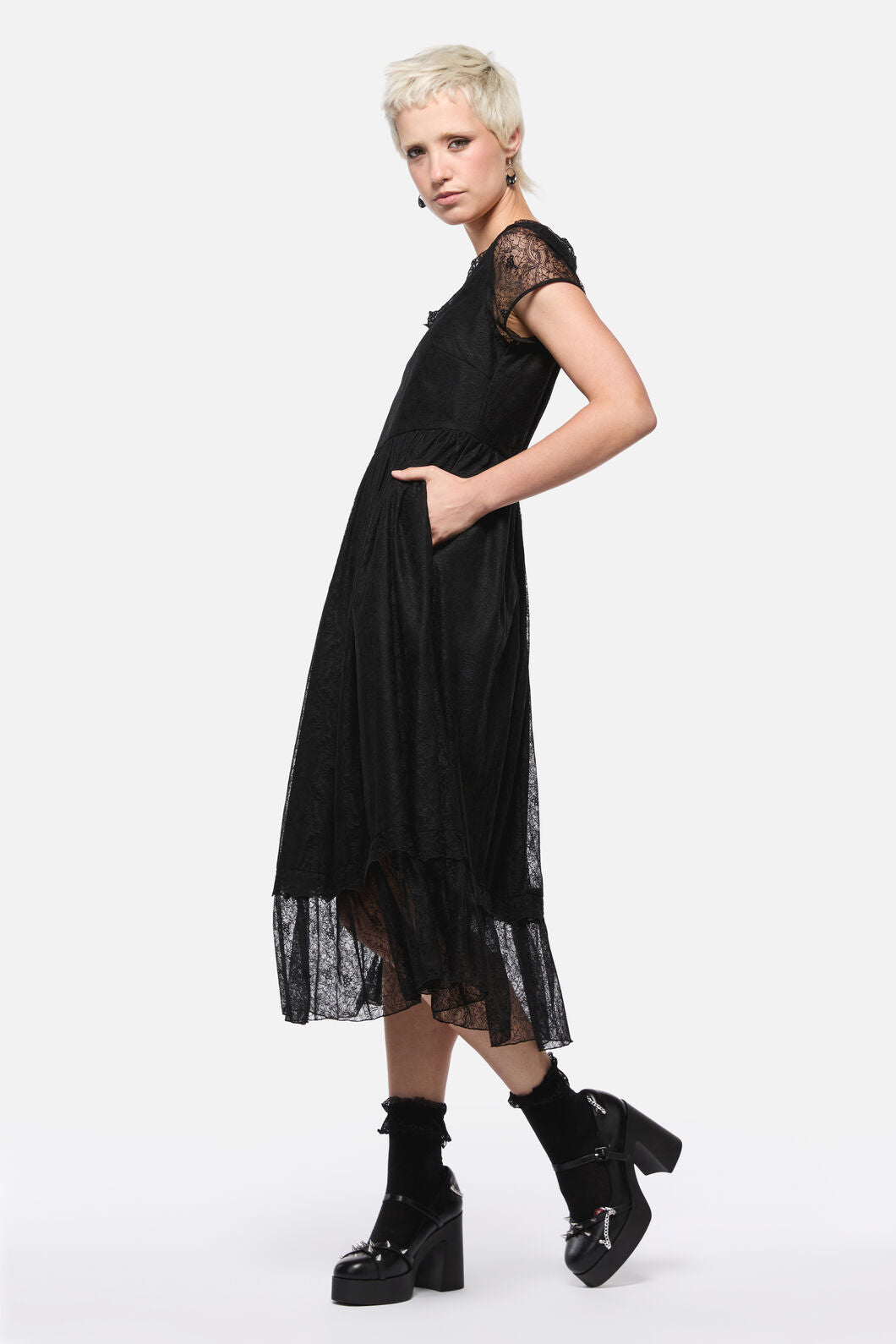 Dangerfield - Forgotten City Lace Dress - black