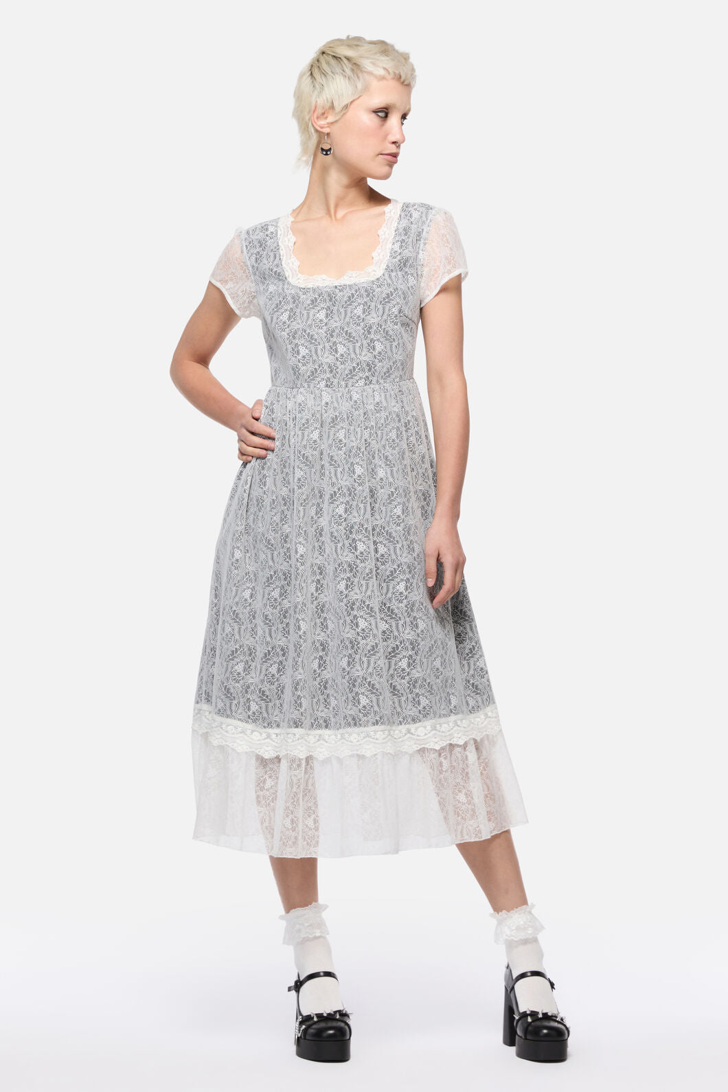 Dangerfield - Forgotten City Lace Dress - white